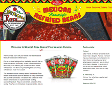 Tablet Screenshot of mexicalirosebeans.com